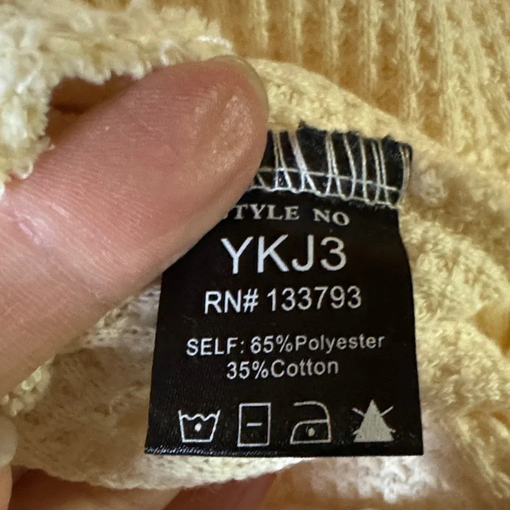 POL Cream Waffle Textured Women's Jean Jacket - Picture 3 of 7